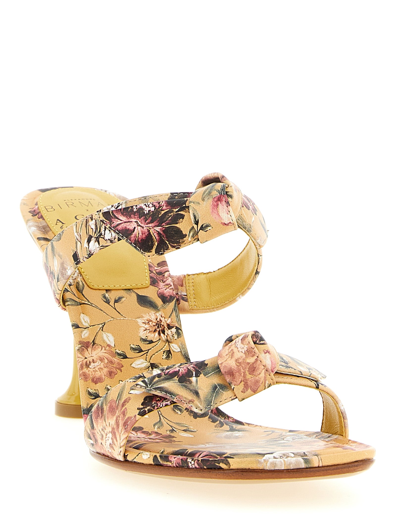 Clarita sandals A.Birman x AGUA by Bendita Yellow Cow Leather (bos Taurus)