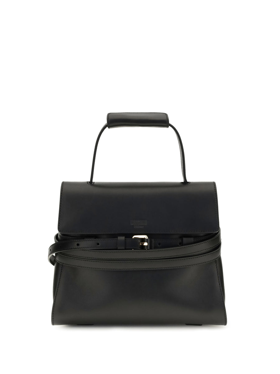 Buckle Shoulder Bag Nero Calf Leather Bos Taurus