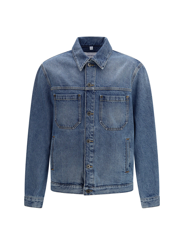 Off-White 100% Cotton jacket in light medium blue