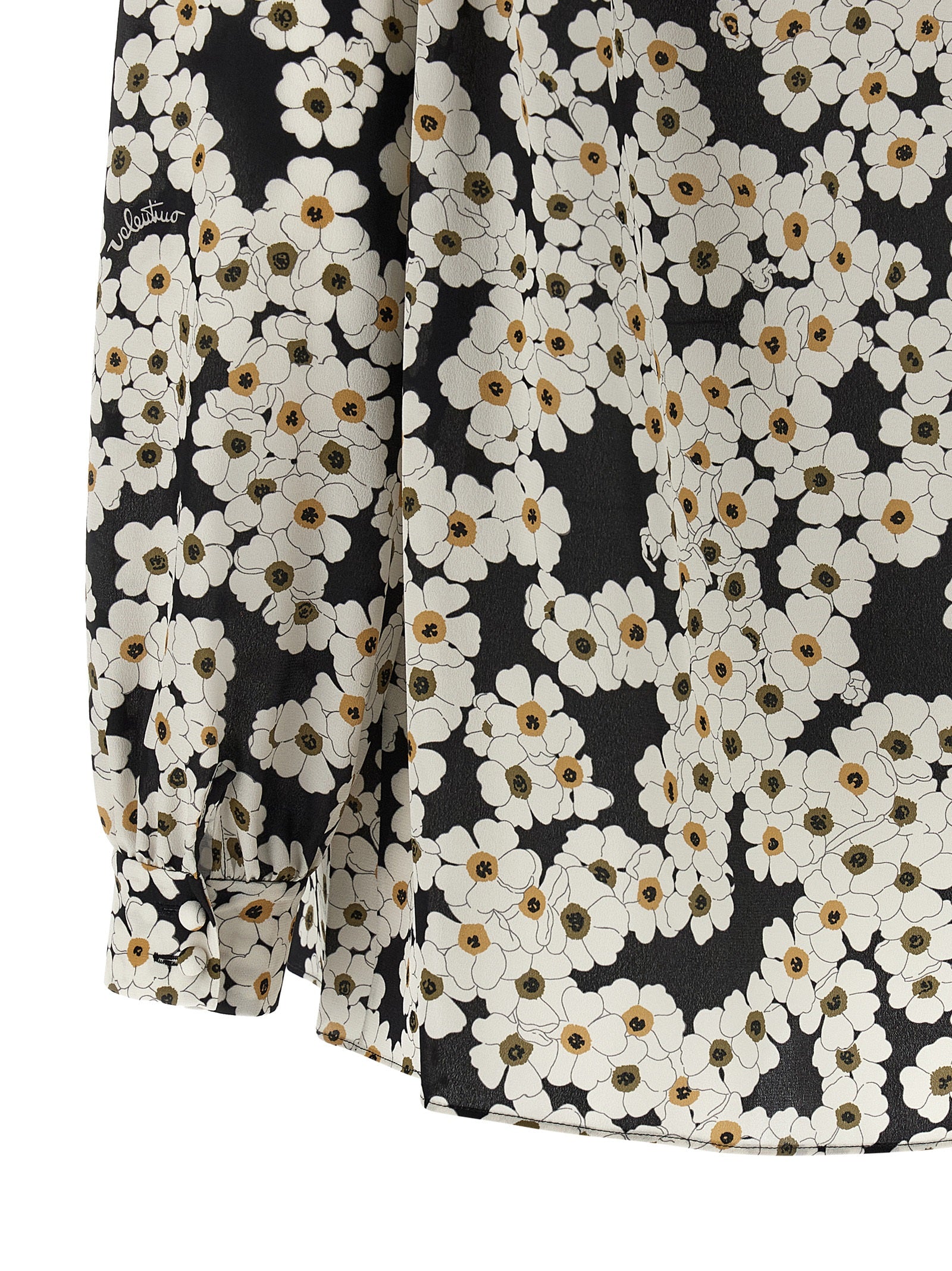 Valentino Garavani Après lHivier shirt White/black Silk Shirt, Blouse