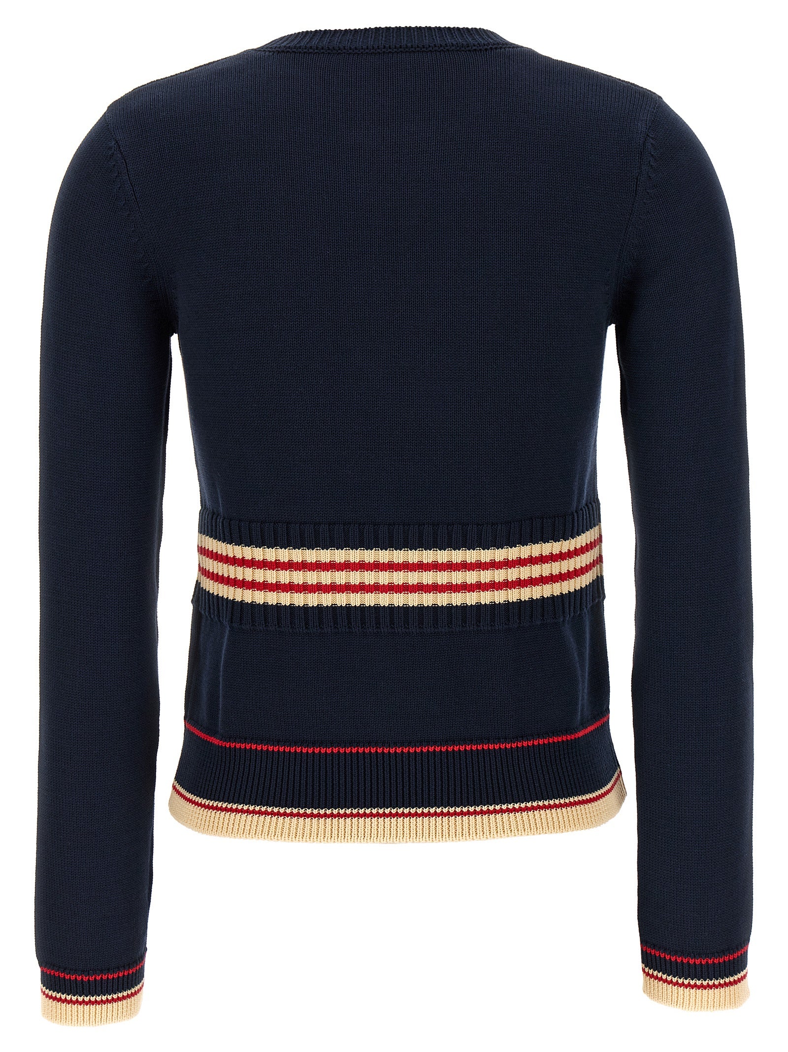 Valentino Garavani Chez Jersey Blue Cotton Sweater, Cardigans