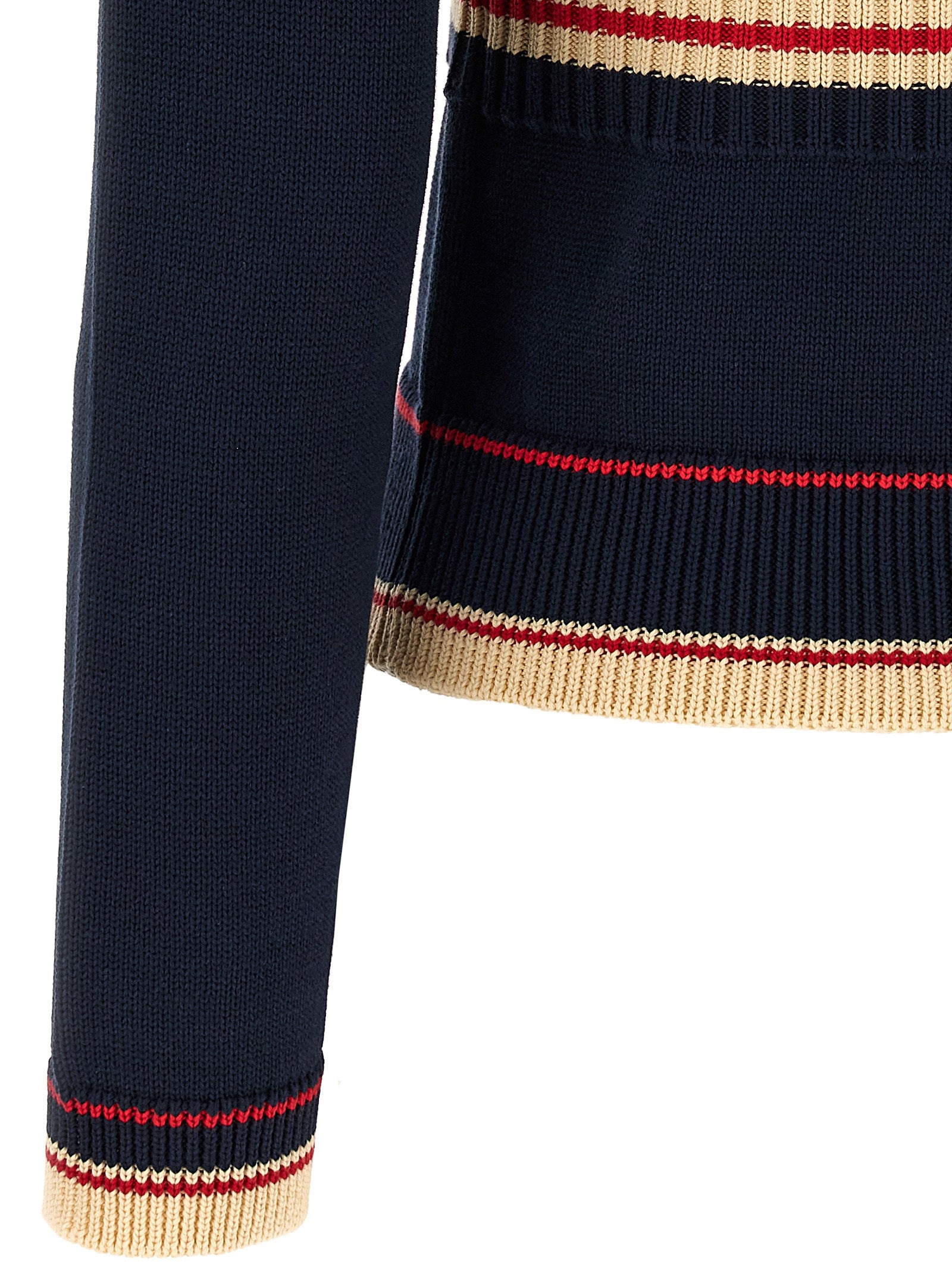 Valentino Garavani Chez Jersey Blue Cotton Sweater, Cardigans