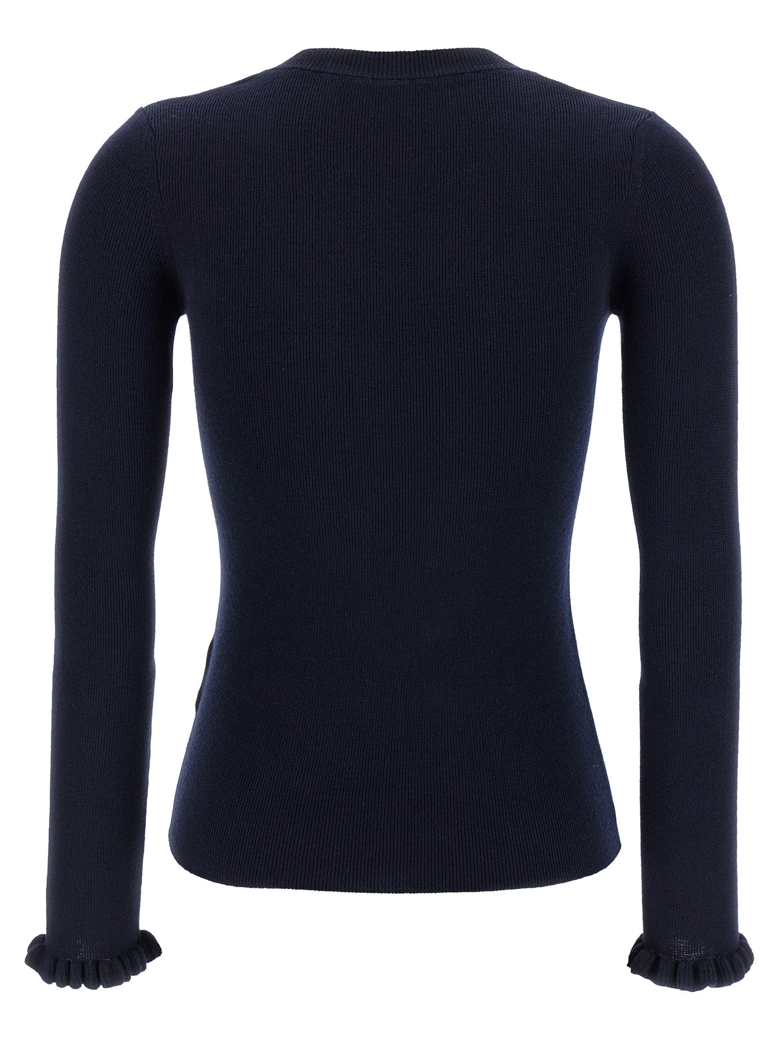 Valentino Garavani embroidery sweater Blue Virgin Wool Sweater, Cardigans