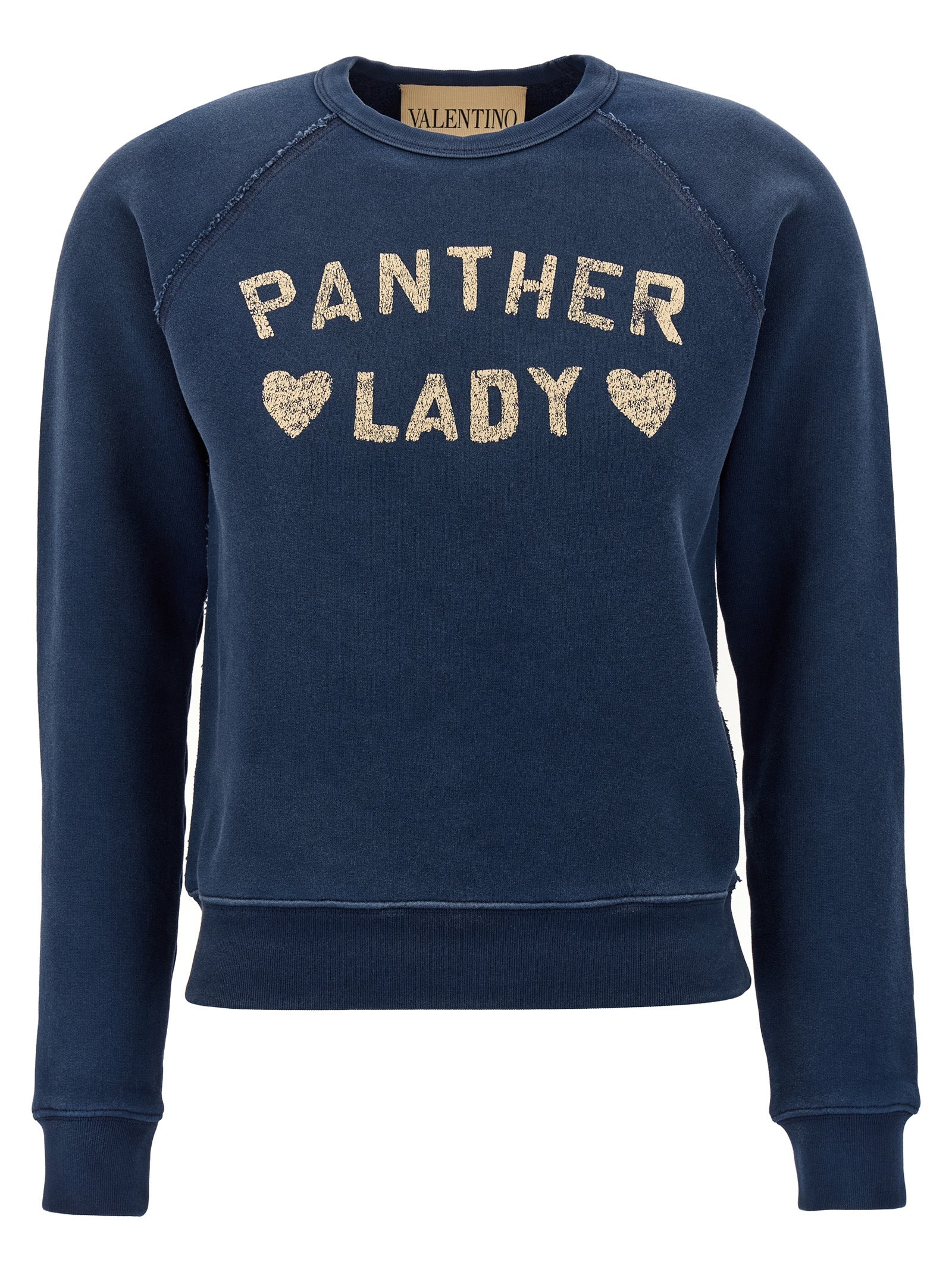 Valentino Garavani Panther Lady sweatshirt Blue Cotton