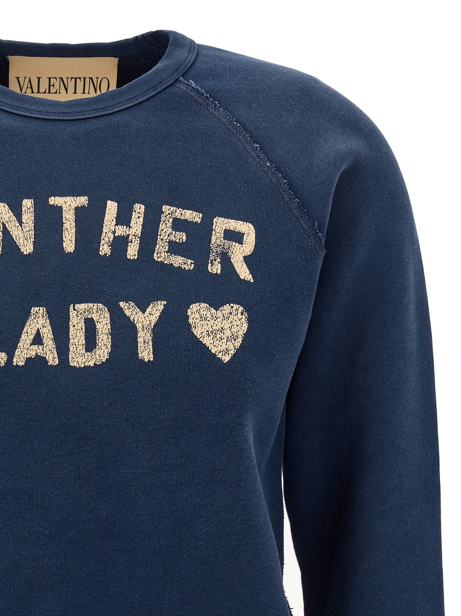 Valentino Garavani Panther Lady sweatshirt Blue Cotton