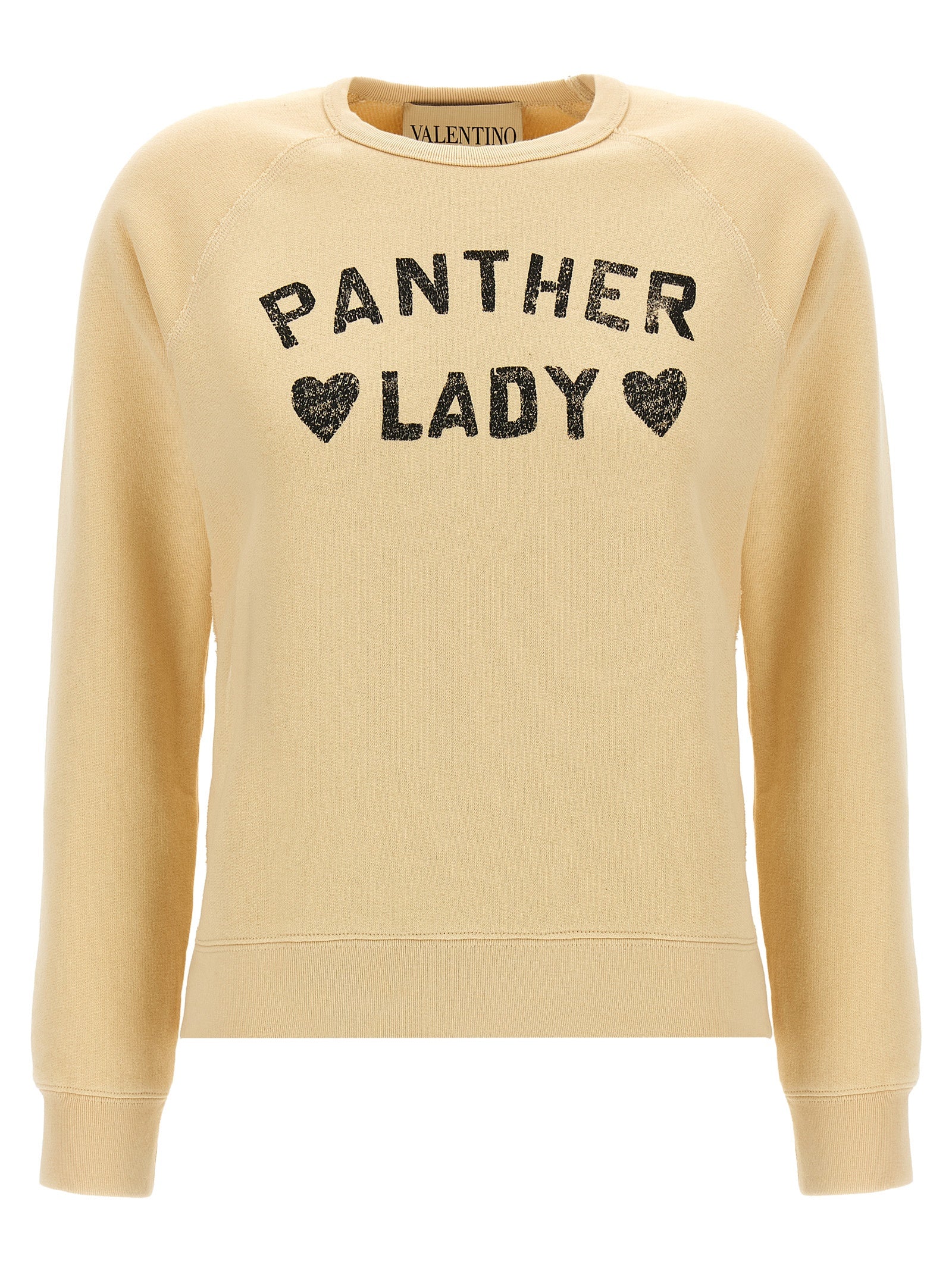 Valentino Garavani Panther Lady sweatshirt Beige Cotton