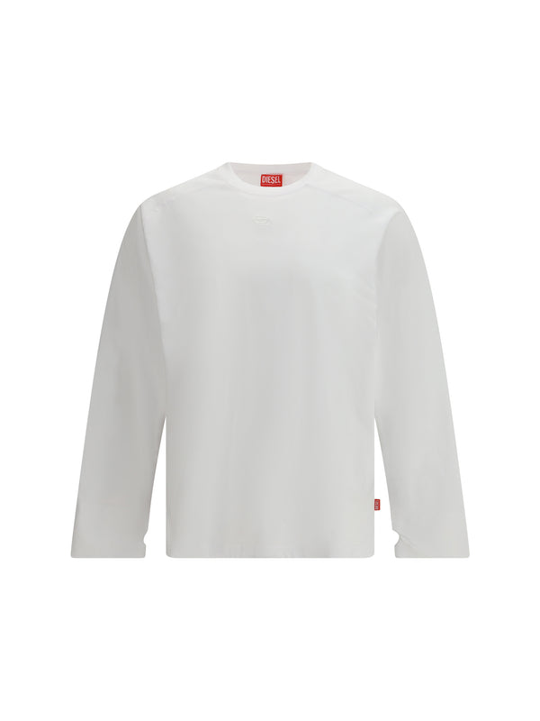 Diesel 100% Cotton long-sleeve t-shirt in white