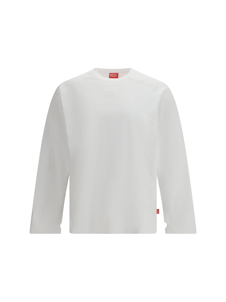 Diesel 100% Cotton long-sleeve t-shirt in white