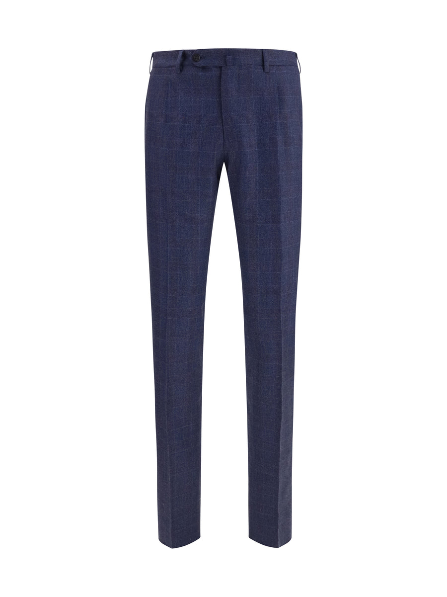 Germano 99% Fleece Wool trousers in navy