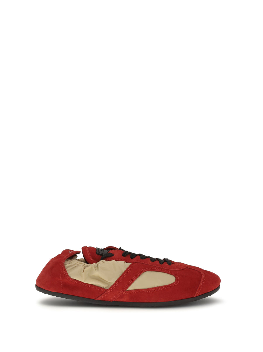Proenza Schouler Upper: 60% calf leather sneaker in red