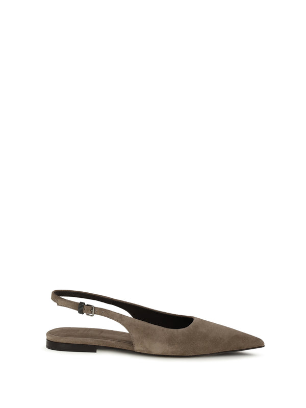 Brunello Cucinelli Upper: 100% calf leather; Sole: 100% thermoplastic polyurethane flat in beige