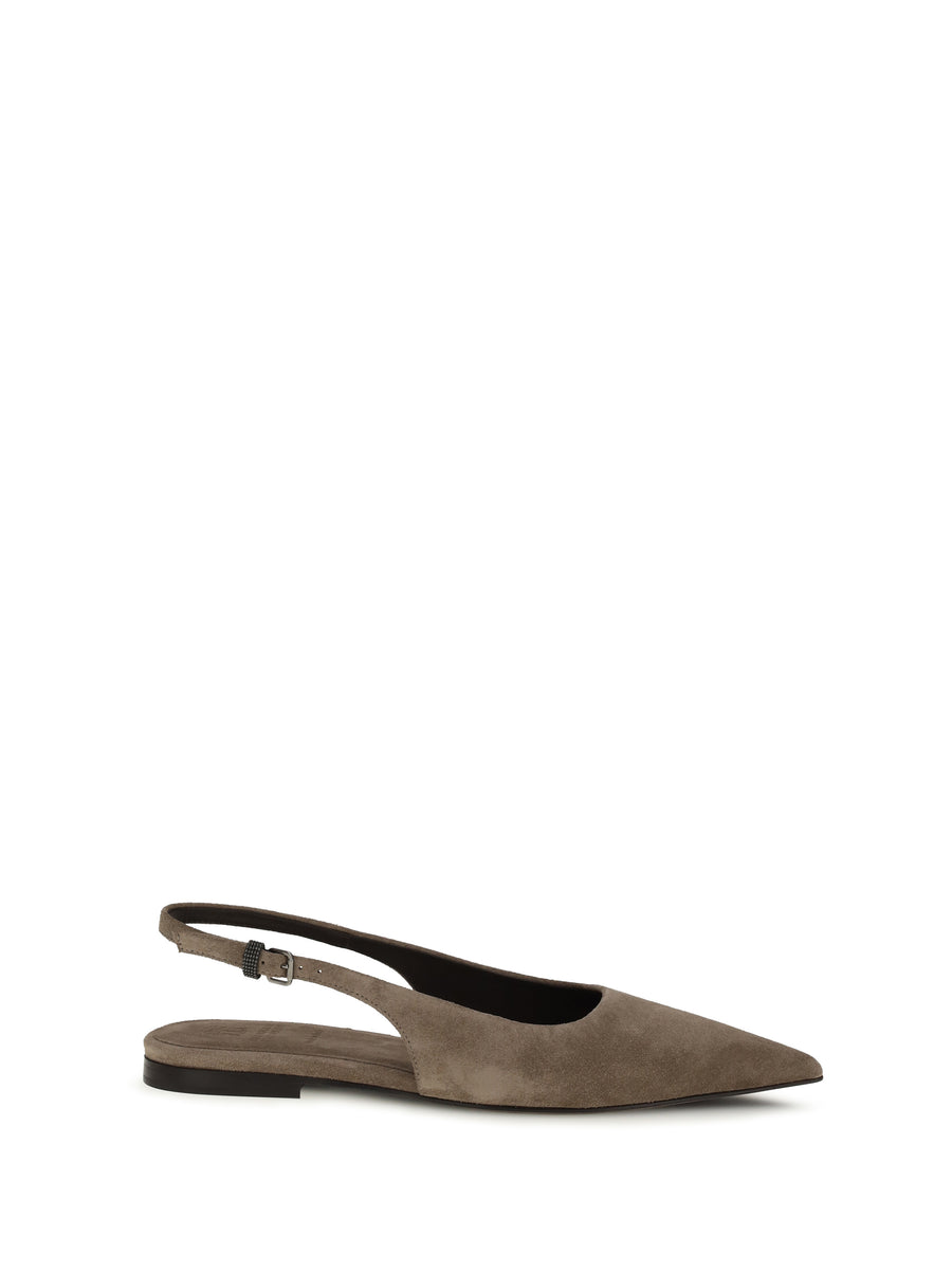 Brunello Cucinelli Upper: 100% calf leather; Sole: 100% thermoplastic polyurethane flat in beige