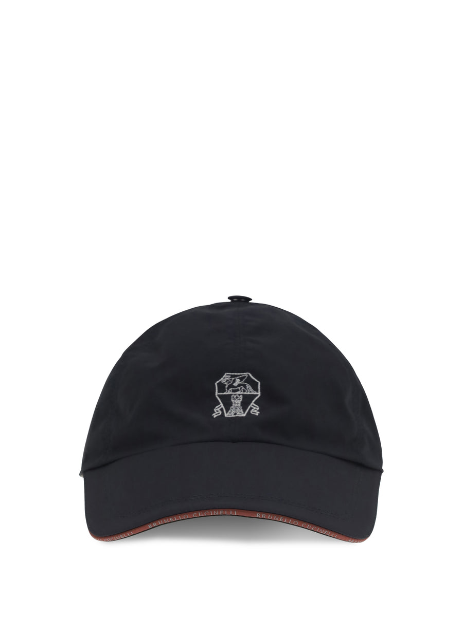 Brunello Cucinelli MD4799993 100% cotton baseball cap in black