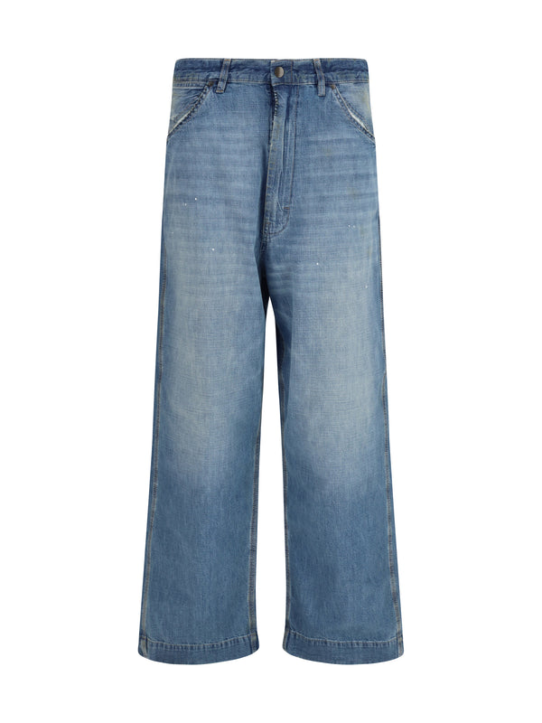 Maison Margiela 100% cotton jeans in blue