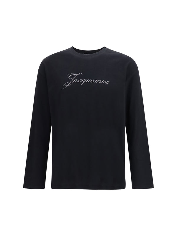 Long Sleeve T-Shirt Black Cotton; True Hemp T-shirts