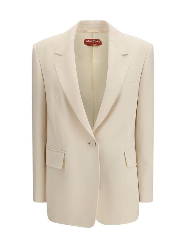 Max Mara Studio 71% Triacetate blazer in beige