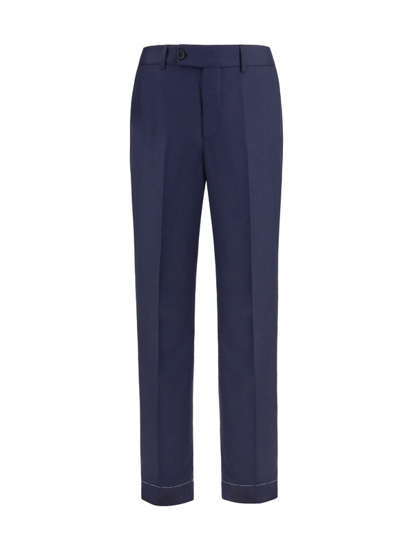 Tailored Virgin Wool Pants C011 Fleece Ovis Aries