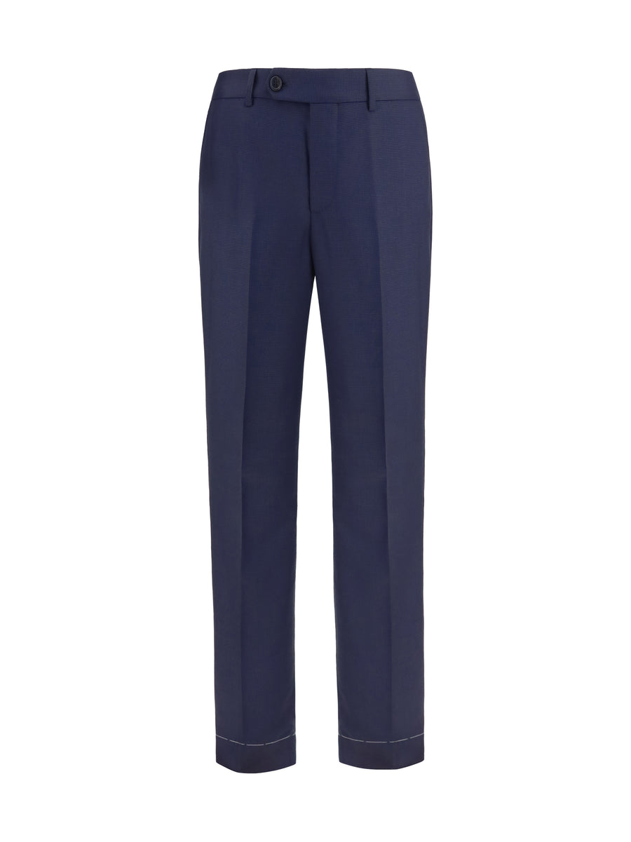 Tailored Virgin Wool Pants C011 Fleece Ovis Aries