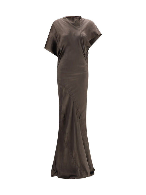Rick Owens 100% Cupro dress in gray
