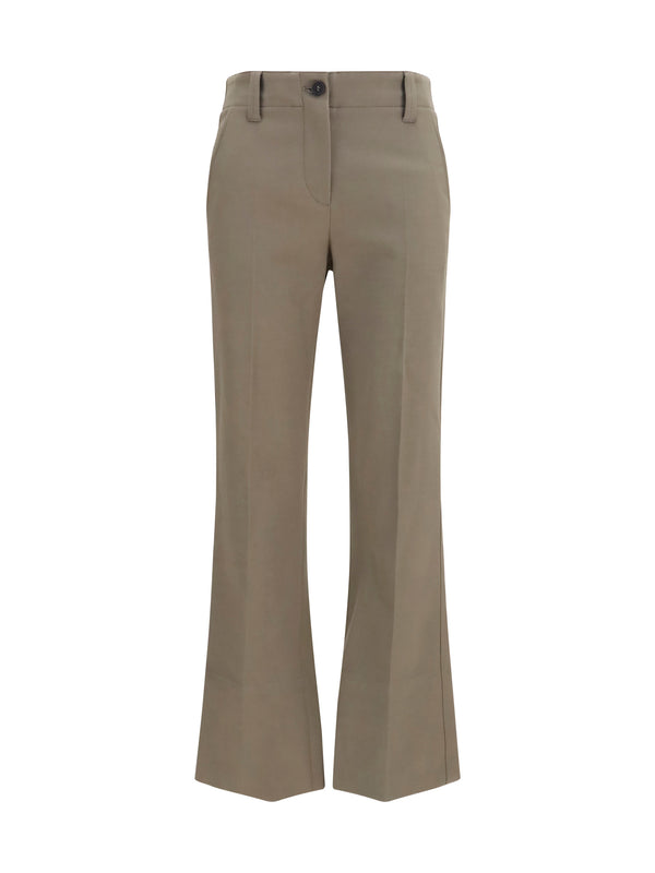 Brunello Cucinelli 97% Cotton trousers in beige