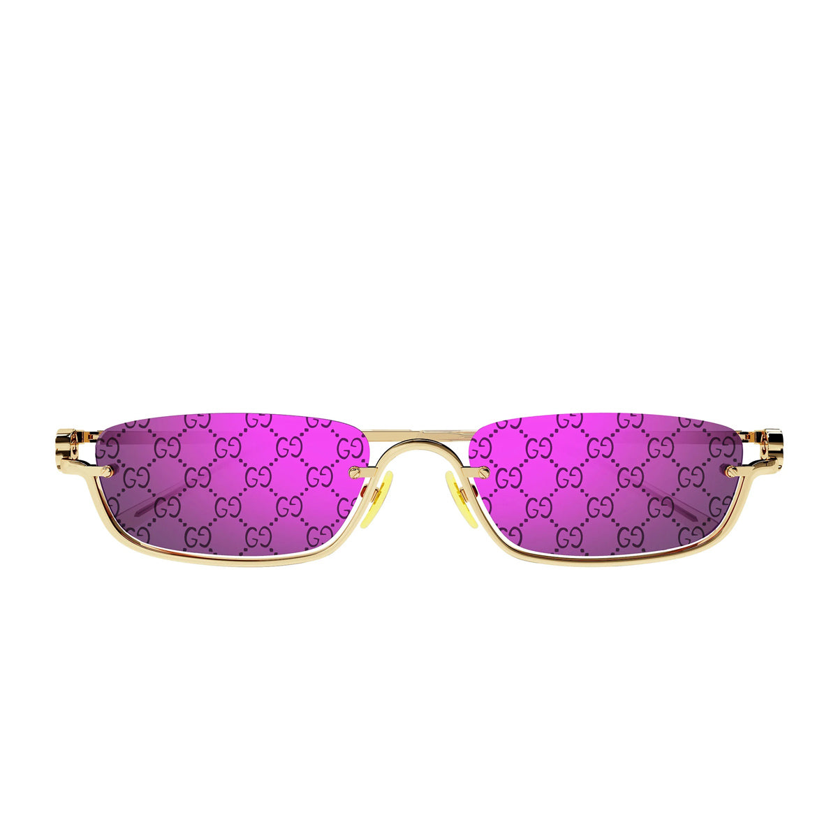 GG1278S 005 Gold Violet Oro Metal Occhiali Sole