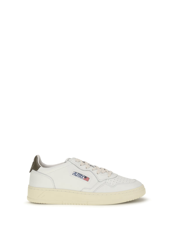 Autry Upper: 100% calf leather; Sole: 100% rubber sneaker in white