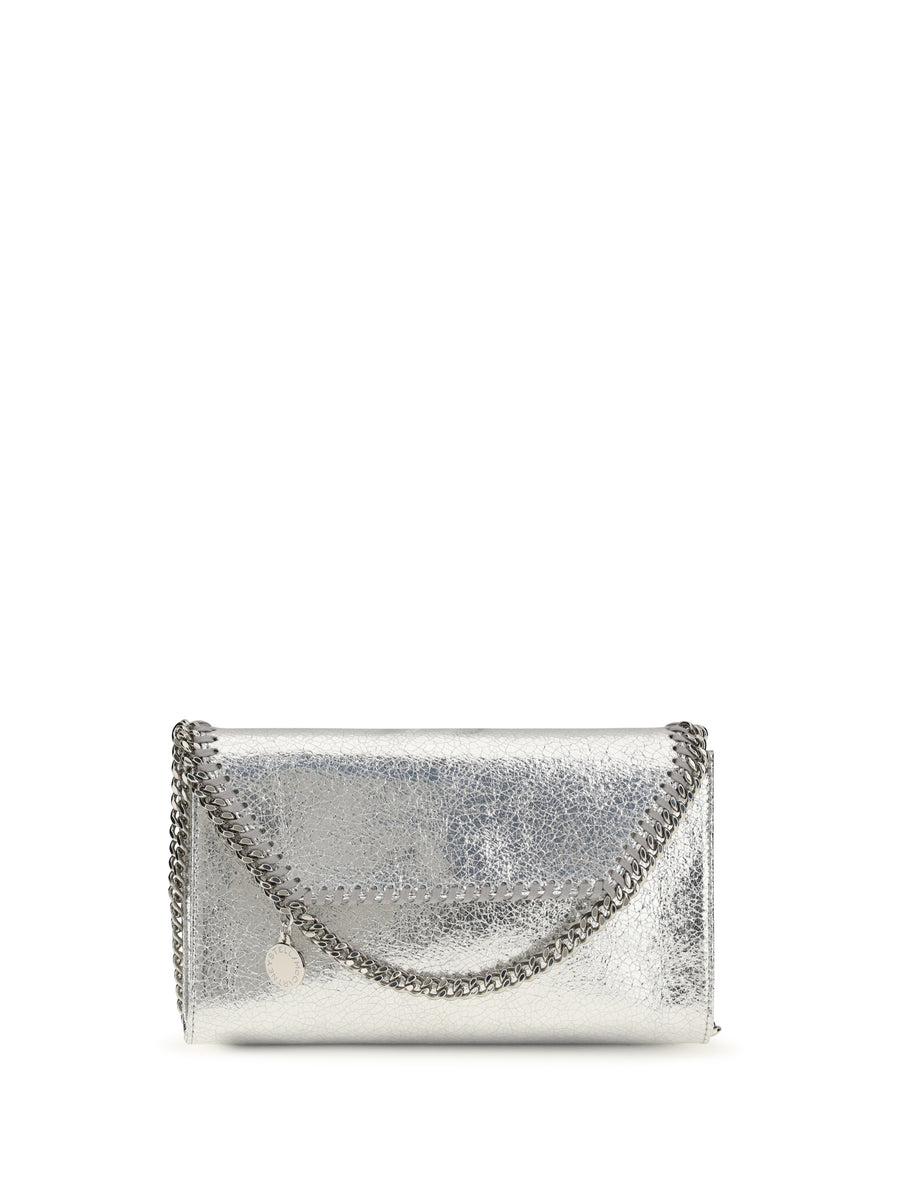 Stella McCartney 100% polyester shoulder bag in silver