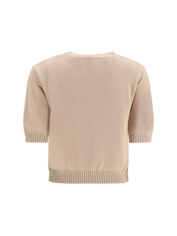 Sweater Cotton Knit With Embroidery Multicolour T-shirts & Jerseys