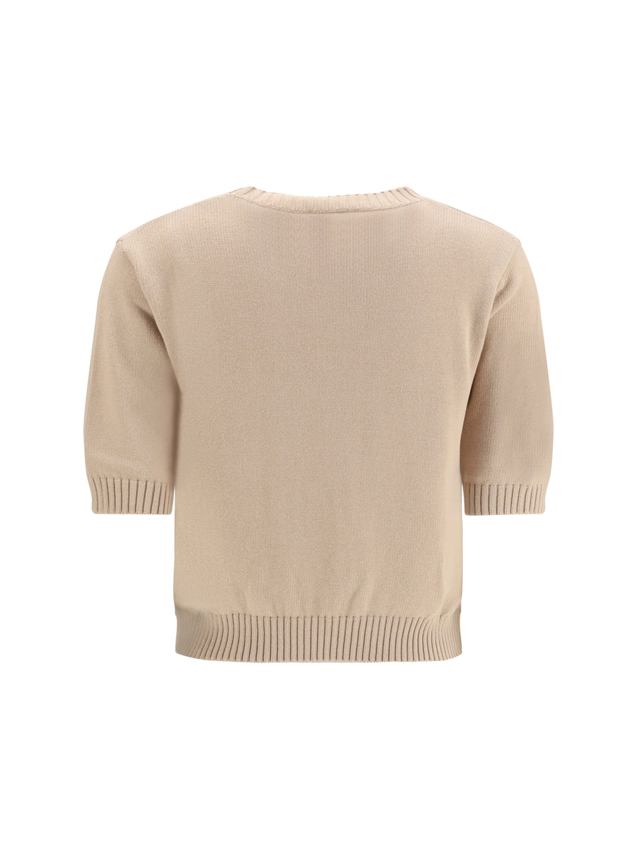 Sweater Cotton Knit With Embroidery Multicolour T-shirts & Jerseys