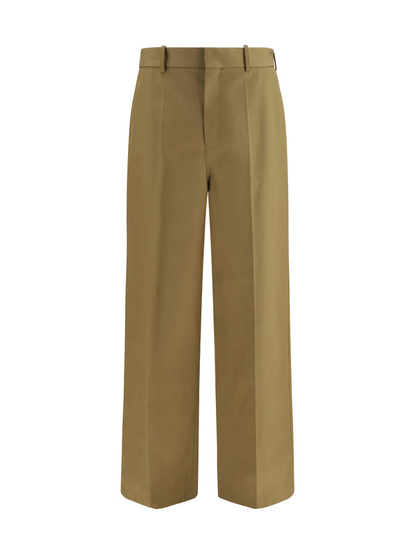 Balenciaga 100% cotton chino pants in camel