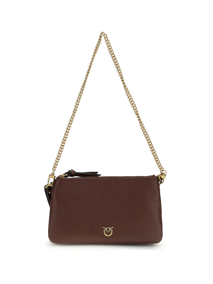Mini Double Shoulder Bag Rosso Vino-antique Gold
