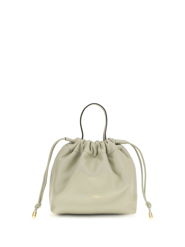 Chloé 100% lamb nappa leather shoulder bag in beige