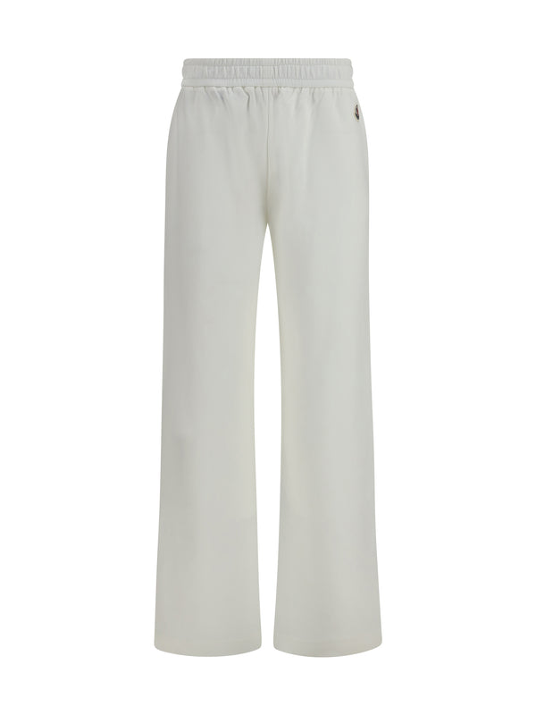 Moncler 88% Cotton joggers in white