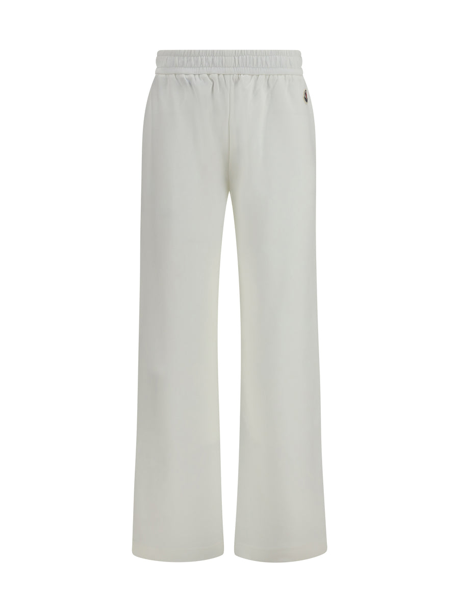 Moncler 88% Cotton joggers in white