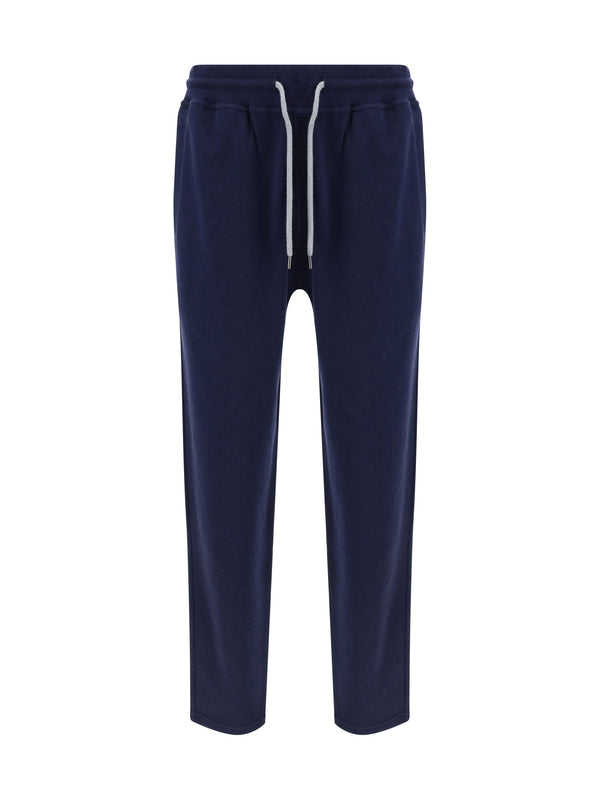 Brunello Cucinelli 64% Cotton joggers in navy