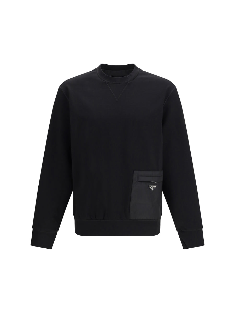 Prada 65% Viscose sweatshirt in black