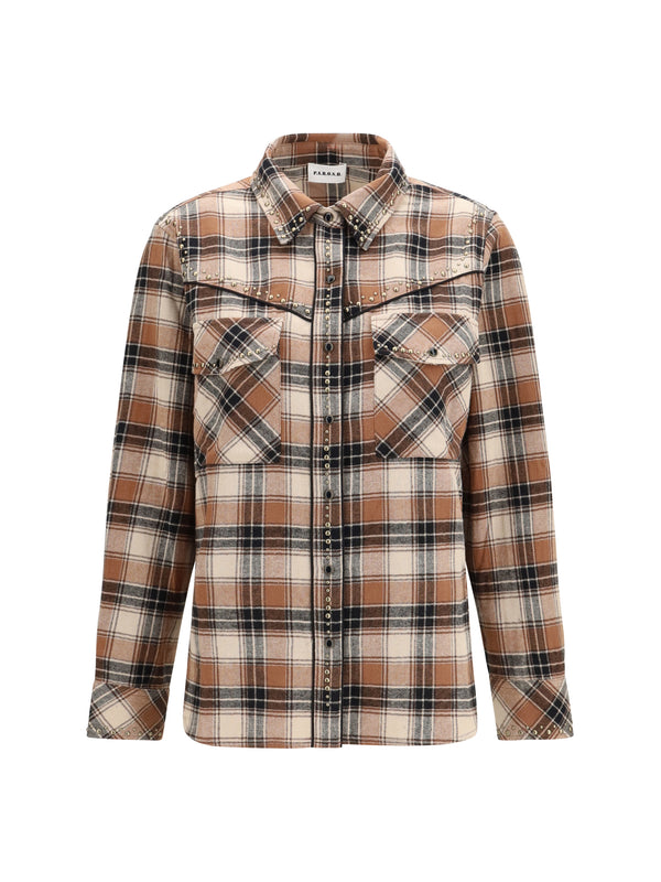 Cowboy Shirt Fantasia Marrone Cotton