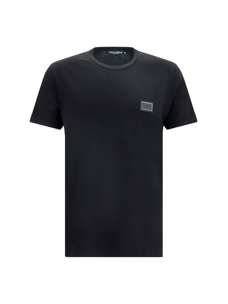 Dolce & Gabbana 100% COTTON t-shirt in black