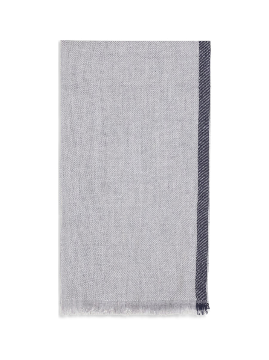 Brunello Cucinelli 20% cashmere scarf in gray