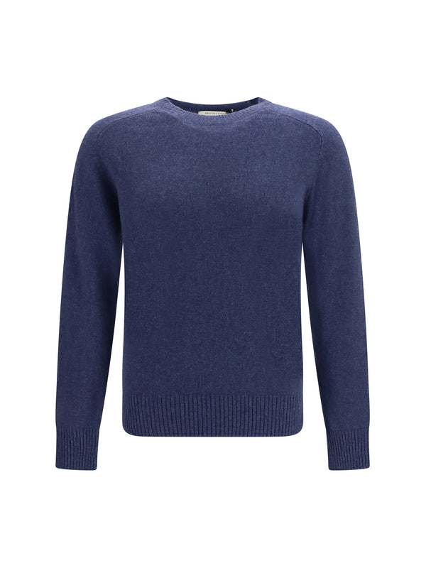 Crewneck Sweater Blue Kashmir/capra Hircus