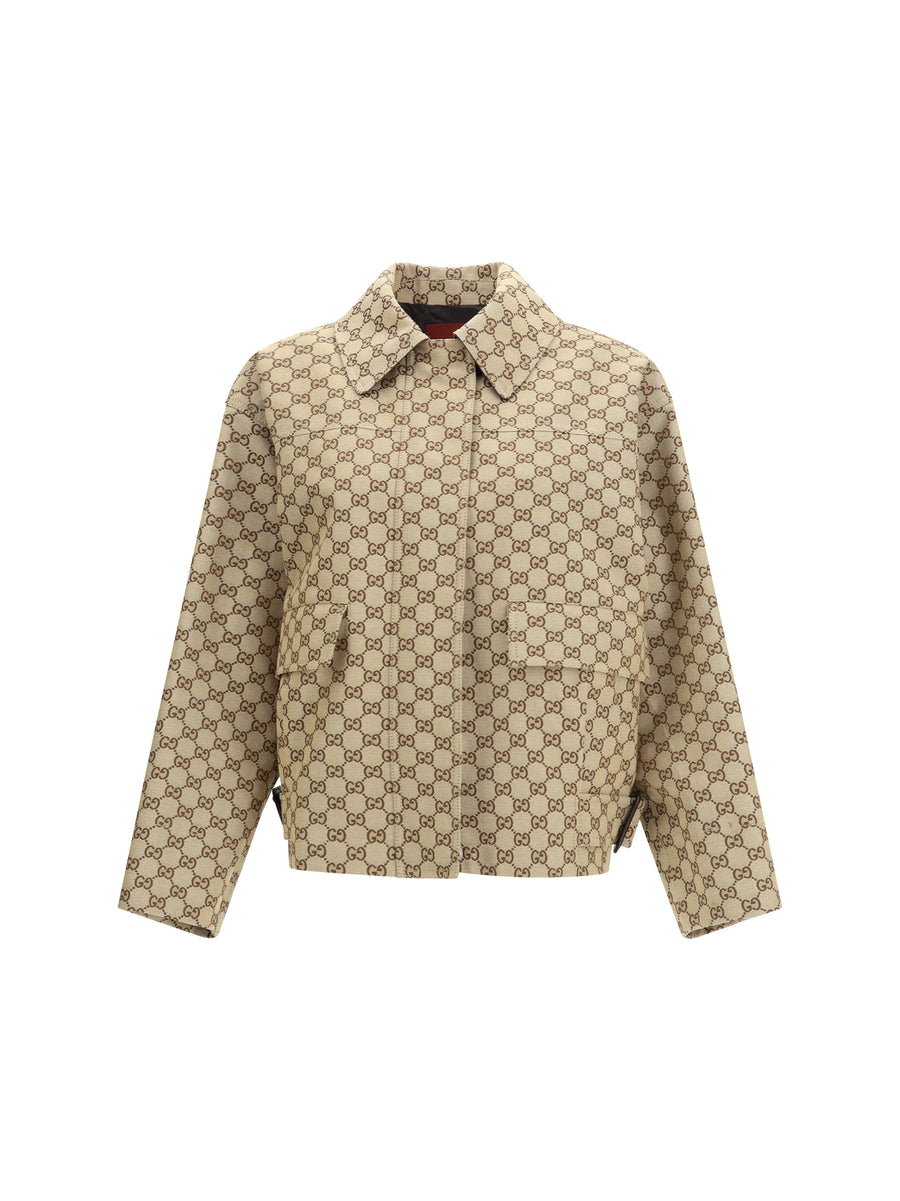 Gucci 100% Cotton jacket in beige