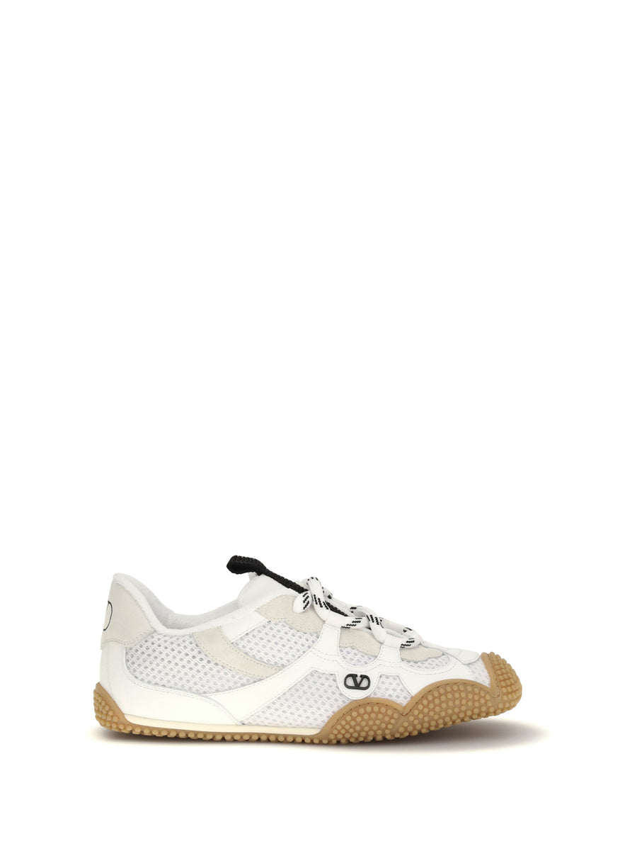 Valentino Garavani Upper: 100% calf leather (Bos taurus); Sole: 100% rubber sneaker in white
