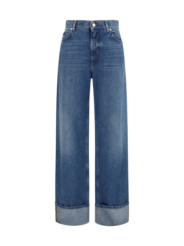 Dolce & Gabbana 100% cotton jeans in blue