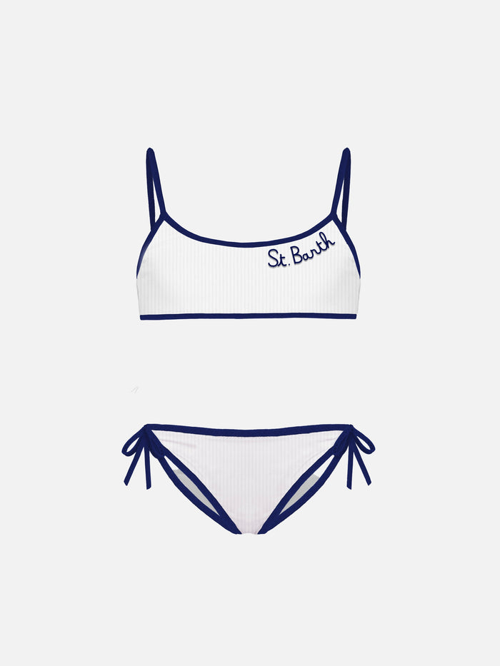 Girl White Bralette Bikini __single__
