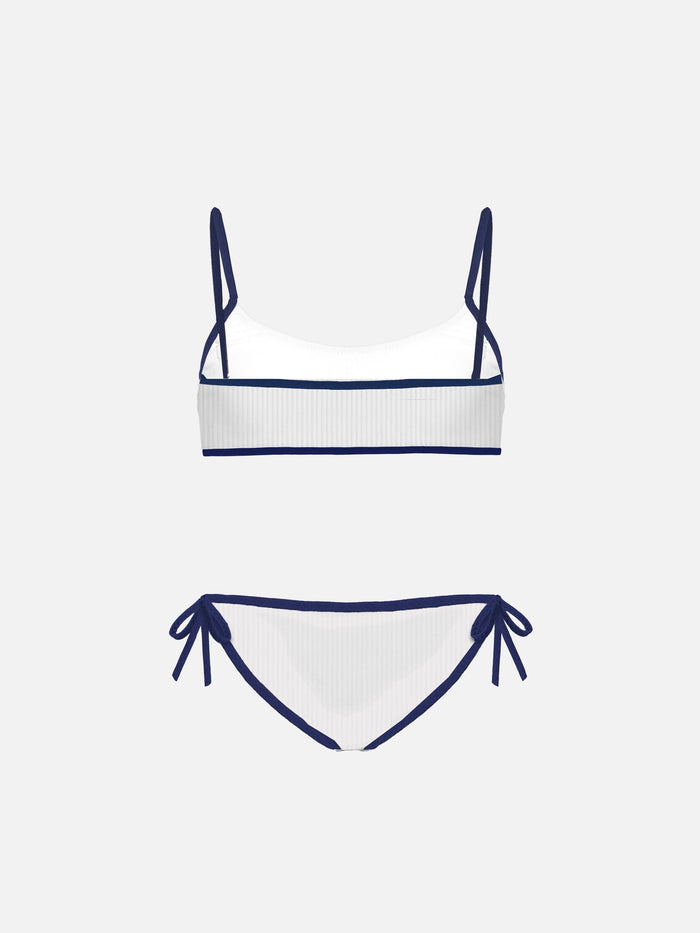 Girl White Bralette Bikini __single__