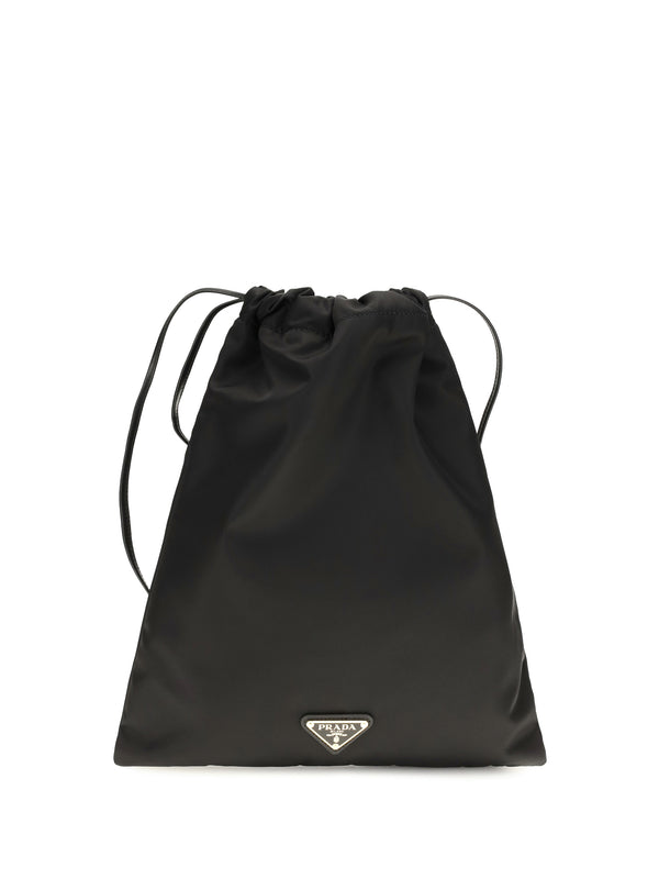 Prada 100% Polyamide (Re-Nylon) bucket bag in black