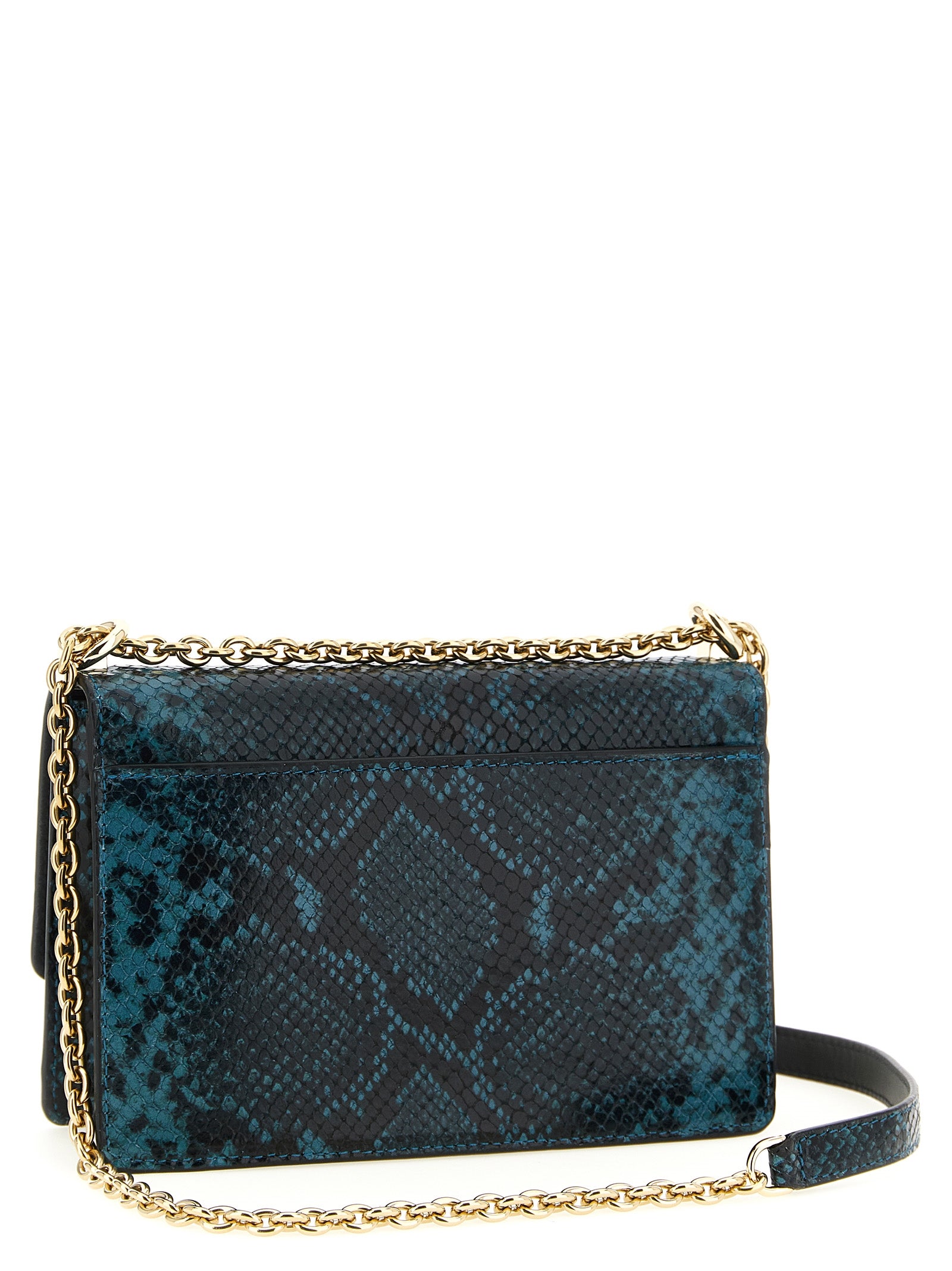 Furla 1927 mini crossbody bag Blue Goat Leather Calfskin