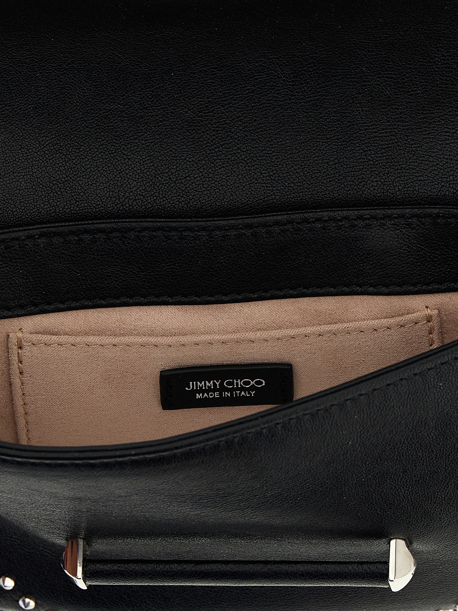 Bar wallet on chain Black Lamb Leather Brass Wallets, Card Holders