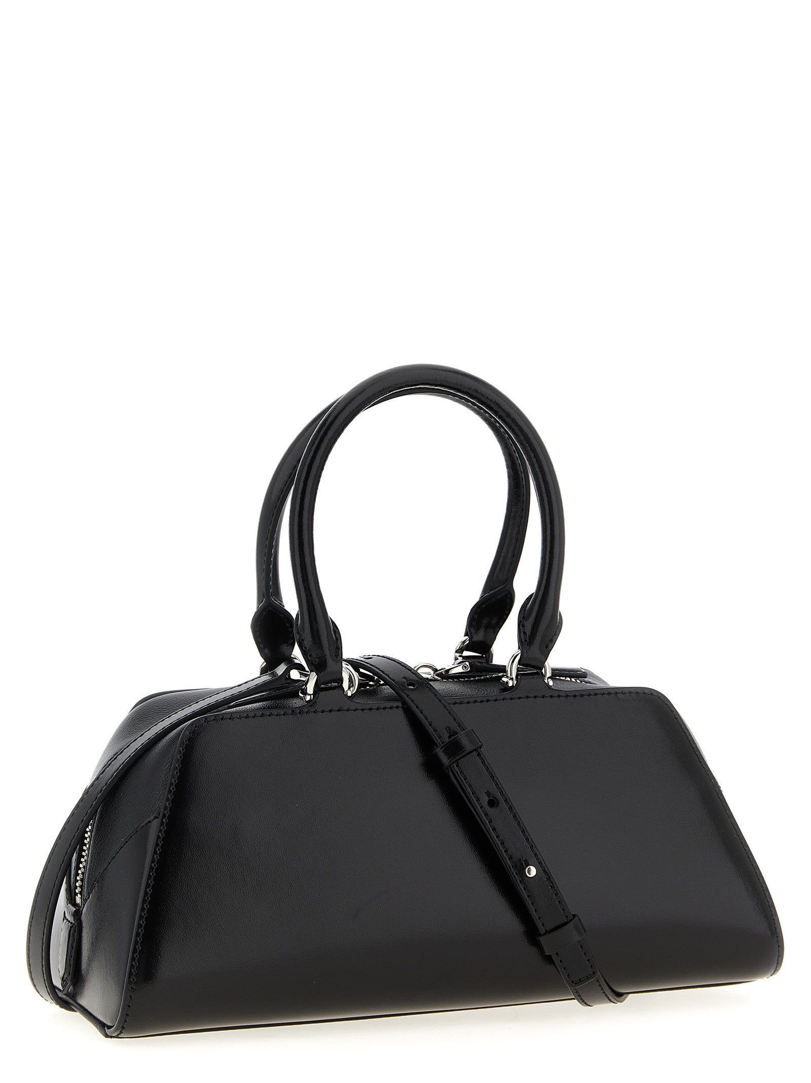 Antigona East-West small handbag Black Calfskin Leather (bos Taurus) Hand Bags