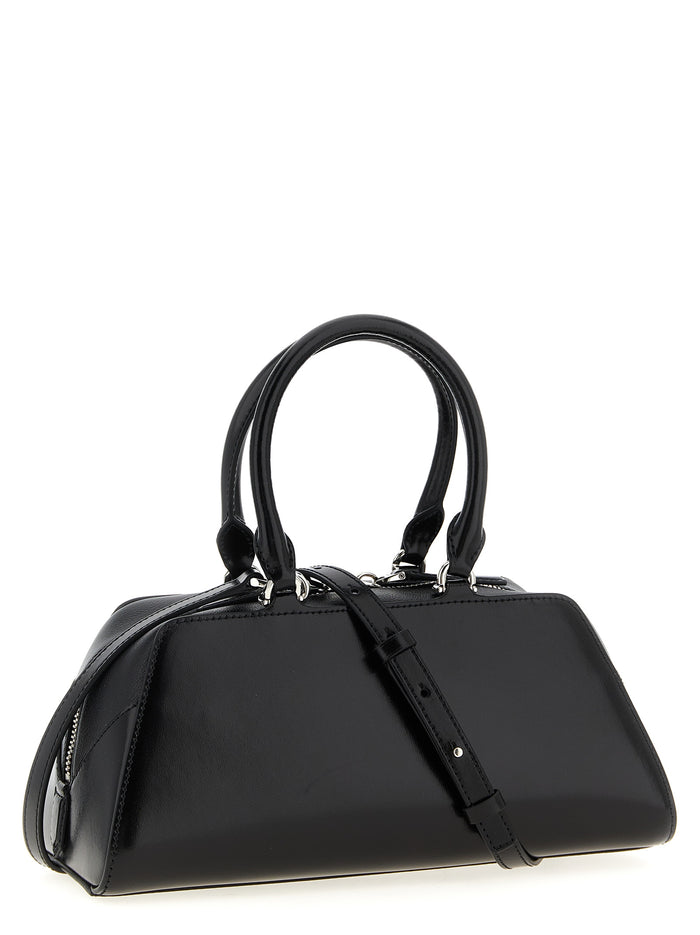 Antigona East-West small handbag Black Calfskin Leather (bos Taurus) Hand Bags